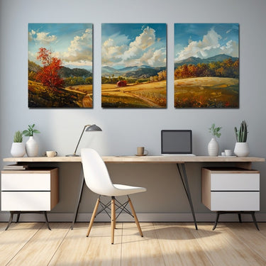 3 Panel Landscape Painting
